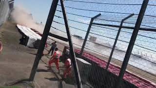 Max Verstappen crash Silverstone 2021 [upl. by Noemys]