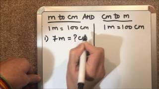 HOW TO CONVERT  METER TO CENTIMETER  AND CENTIMETER TO METER [upl. by Glasgo]