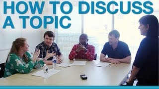 How to discuss a topic in a group [upl. by Dranoc416]