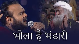 Mera Bhola Hai Bhandari  ParthivGohil Live Performance  Maha Shivaratri 2021 sadhguru [upl. by Avonasac]