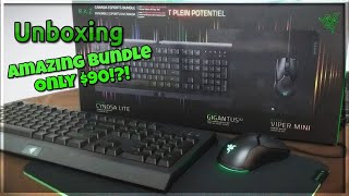 Unboxing The Razer Viper Mini Cynosa Lite and Gigantus V2 Razer Canada Esports Bundle [upl. by Frodina]