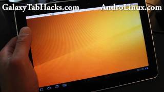 How to Install Ubuntu on Galaxy Tab 101 Android Tablet [upl. by Aynodal]