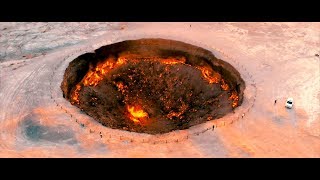 14  TURKMÉNISTAN  UNE NUIT AUX PORTES DE LENFER DRONE 🇹🇲 [upl. by Doersten]