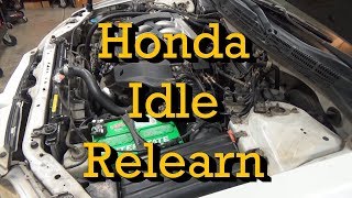 Honda Idle Relearn Procedure [upl. by Arbed]