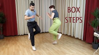 Beginner Solo Jazz  Box Steps with rhythm and slide variations [upl. by Sofer]