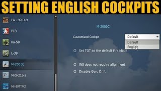 Explained How To Set English Cockpit In Your Plane  DCS WORLD [upl. by Gwenn4]