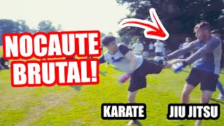 JIU JITSU X KARATE  NOCAUTE BRUTAL [upl. by Nelan924]