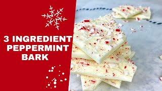 The Easiest Recipe for White Chocolate Peppermint Bark [upl. by Kev568]