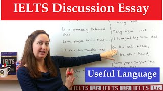 IELTS Discussion Essay Useful Academic Expressions [upl. by Odnumde]