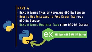 004  Read amp Write Multiple Tag of Kepware OPC DA Server  OpenOPC  OPC DA  Python OPC  IIOT [upl. by Arhna]