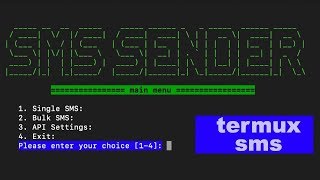 Termux Sending SMS using API for free [upl. by Yeldah]