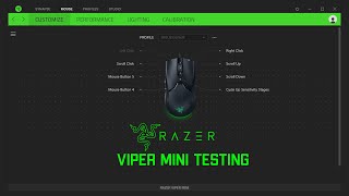 Testing the Razer Synapse 30 Software Viper Mini RGB [upl. by Aissatsana]