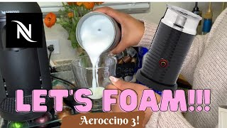 How To Foam Milk With Aeroccino 3 Make Coffee With Foam Tips amp Tricks  Easy Foamed Latte Recipe [upl. by Ariek]