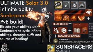 Destiny 2 The ULTIMATE Sunbracers Infinite Ability Spam Solar 30 Build Full Build Breakdown [upl. by Noeled935]