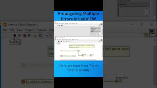 Ep012 Propagating Multiple Errors in LabVIEW labview [upl. by Liahcim]