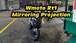 wmoto rt1 mirroring projection screen TFT [upl. by Coucher635]