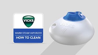 Vicks Warm Steam Vaporizer V150  How to Clean [upl. by Haidadej]