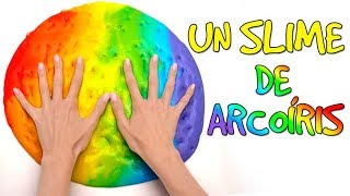 Cómo hacer un Slime Arcoíris🌈💩 [upl. by Terza]