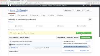 Creating a Simple Github Pull Request [upl. by Bishop]