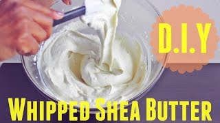 Homemade Whipped Shea Butter Mix  Natural Hair [upl. by Haldis406]