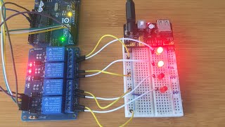 HOW TO INTERFACE 5V 4 CHANNEL RELAY MODULE WITH ARDUINO [upl. by Adniled]