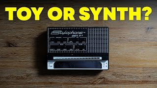 Stylophone GENX1 portable analog synth demo and review [upl. by Ahsinawt719]