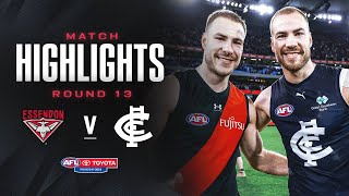 Essendon v Carlton Highlights  Round 13 2024  AFL [upl. by Nylidam]