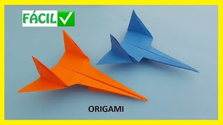 👉🏽 Cómo hacer un AVIÓN ✈ de papel FÁCIL ✅  Aviones de Origami PASO A PASO [upl. by Burack]