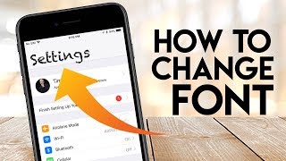 How to Change iPhone Font Style iOS 12 [upl. by Ander349]